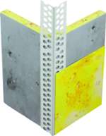 Eckschutzschiene Genius PVC weiß, 24x24mm, 250 cm Stück