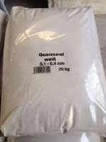 Quarzsand weiß, Körnung 0,1-0,4 mm 25 kg
