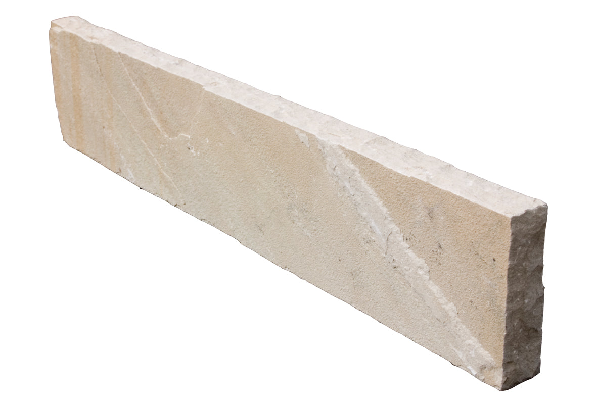 Sandsteinbord Terra Indiago, grau-bunt spaltglatt 6 x 20 x 100cm Stück
