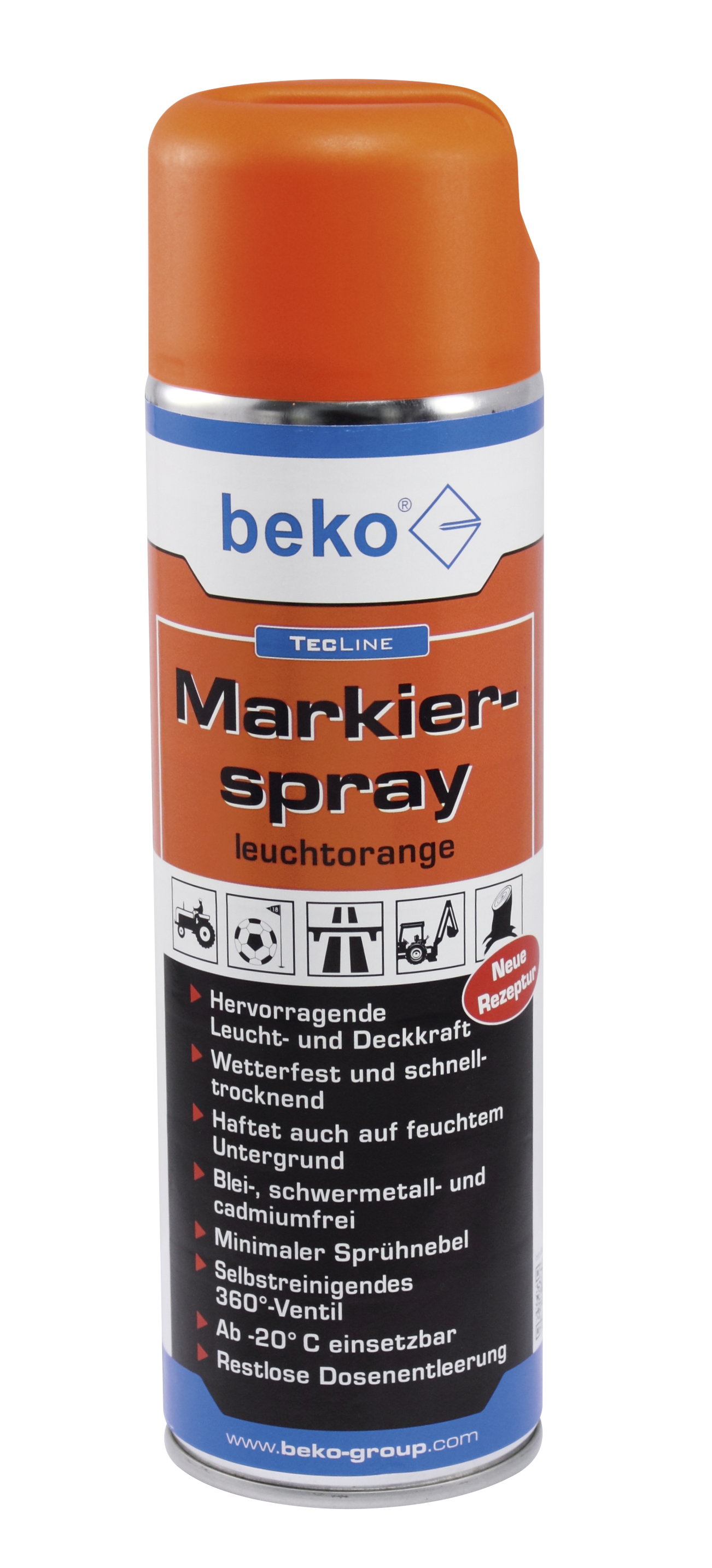 BEKO TECLINE MARKIERSPRAY 500 ML LEUCHTORANGE 2947500