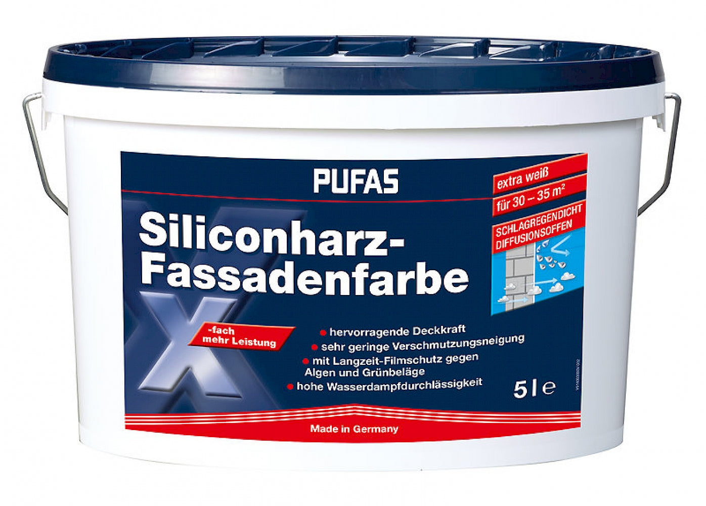 PUFAS Siliconharz-Fassadenfarbe 5L