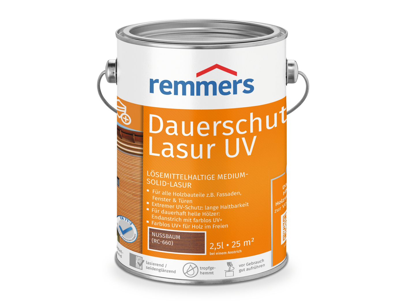 DAUERSCHUTZ-LASUR UV NUSSBAUM 5,0l