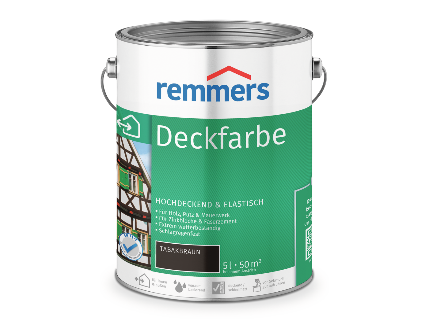 DECKFARBE TABAKBRAUN 5,00 LTR