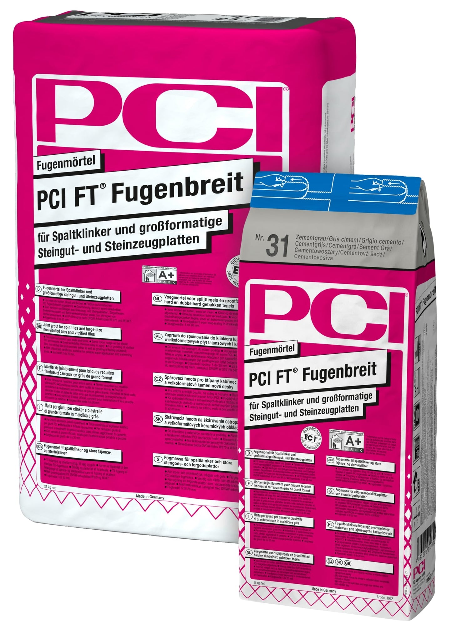 PCI FT Fugenbreit zementgrau 25 kg