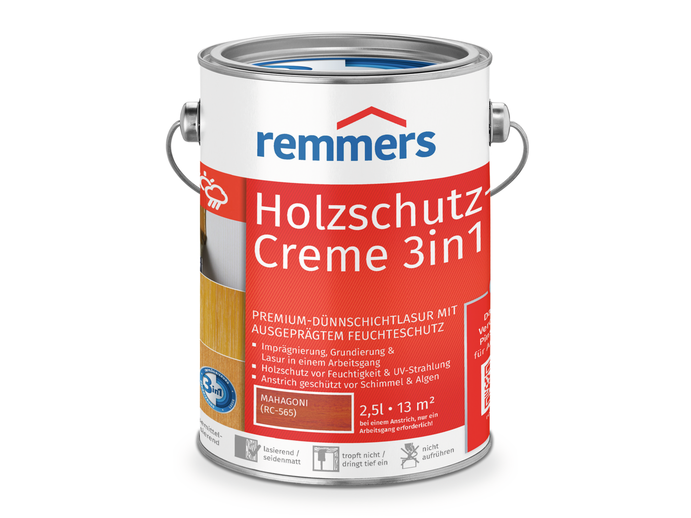 HOLZSCHUTZ-CREME MAHAGONI 2,50 LTR