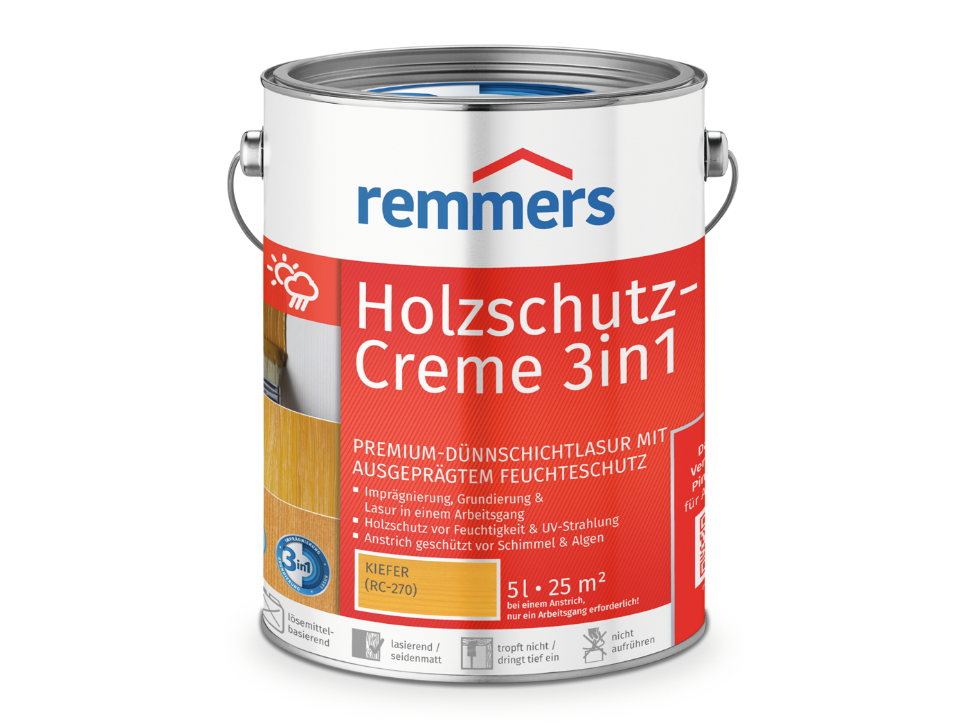 HOLZSCHUTZ-CREME KIEFER 5,00 LTR