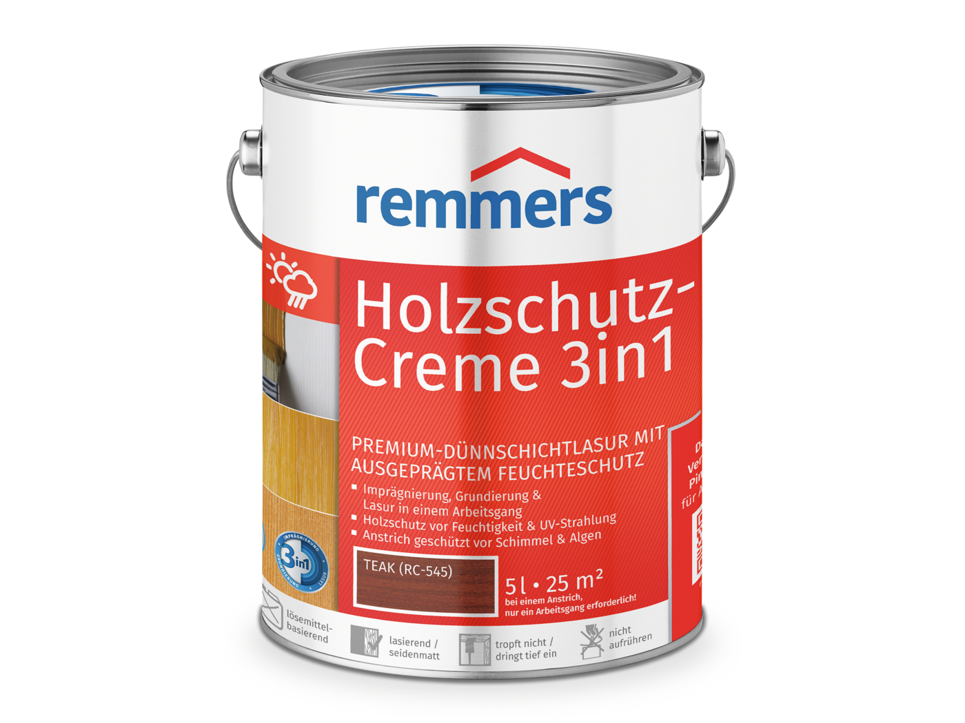 HOLZSCHUTZ-CREME TEAK 5,00 LTR