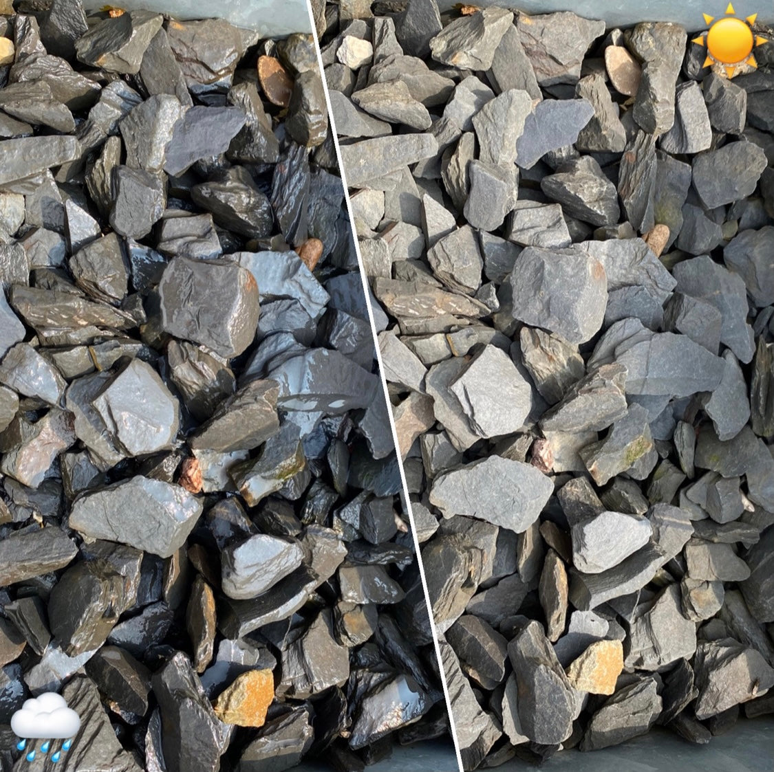 Ziersplitt Imperial Slate" " 20 - 60 mm 25KG