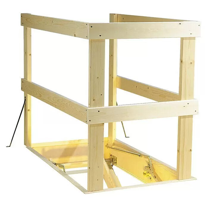 Dolle Lukenschutzgeländer, Holz bis 130x70cm, für Bodentreppe