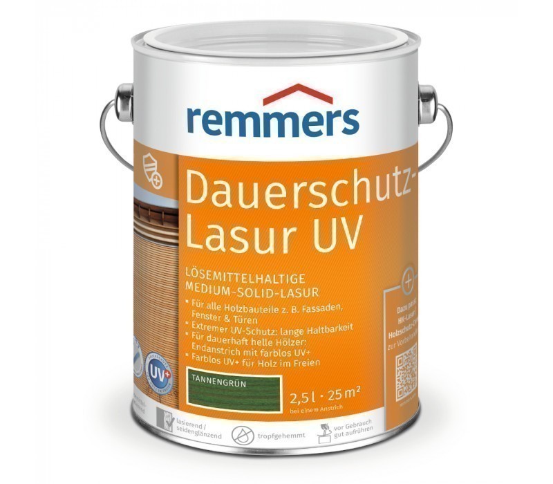 DAUERSCHUTZ-LASUR UV TANNENGRÜN 0,75l
