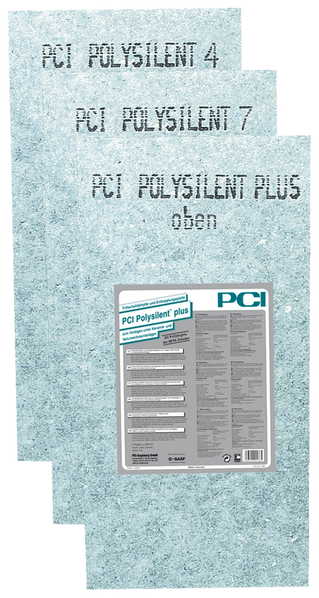 PCI Polysilent Plus 10 mm x 0,6x1,20m 5 Stück/VPE