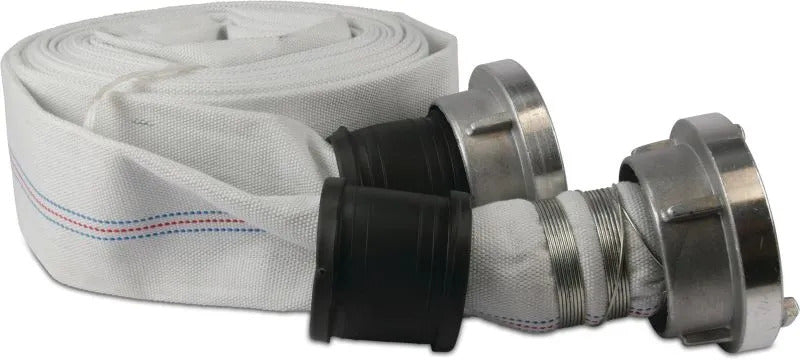 Bau- und Industrieschlauch weiß 30m EPDM/Polyester 52mm Storz KA66 10bar  Stück