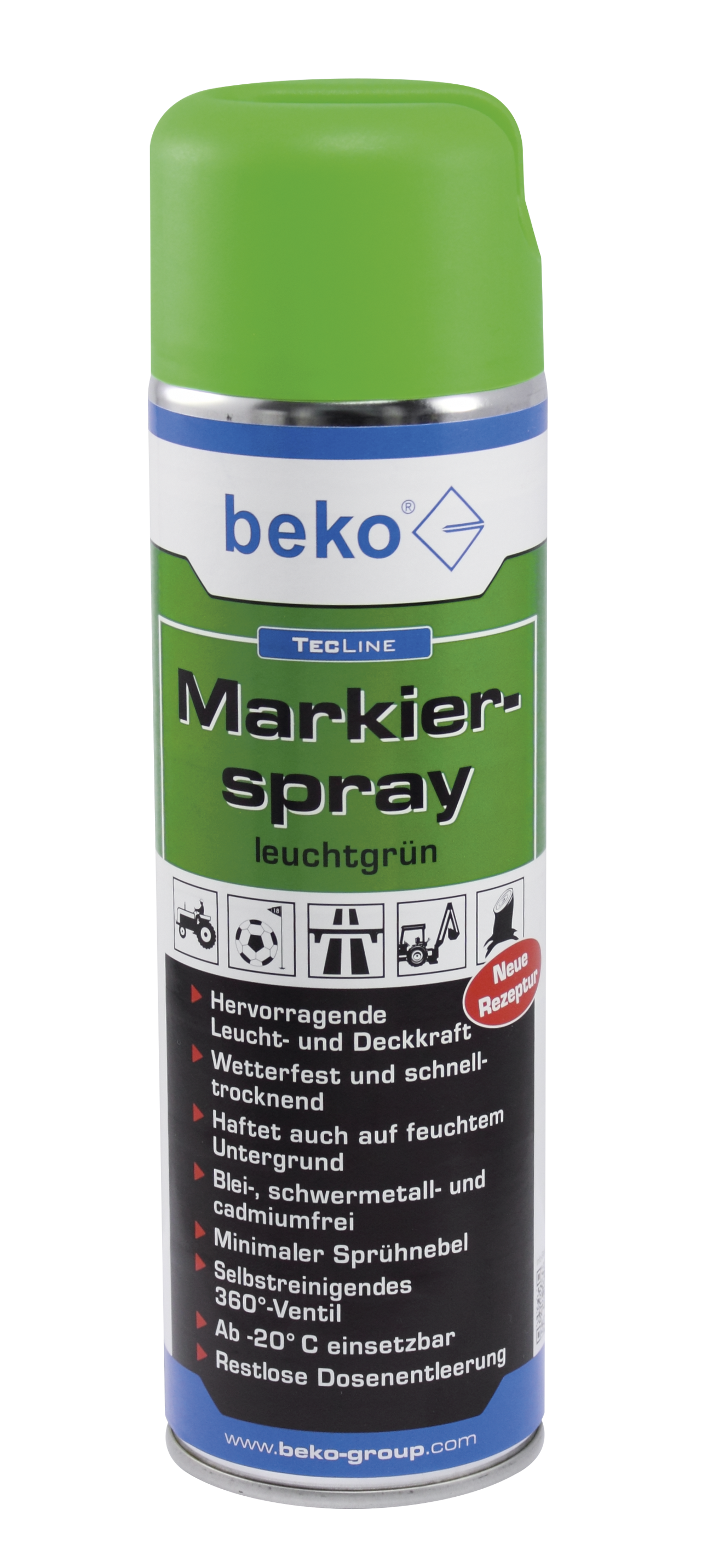 BEKO TECLINE MARKIERSPRAY 500 ML  LEUCHTGRÜN 2946500