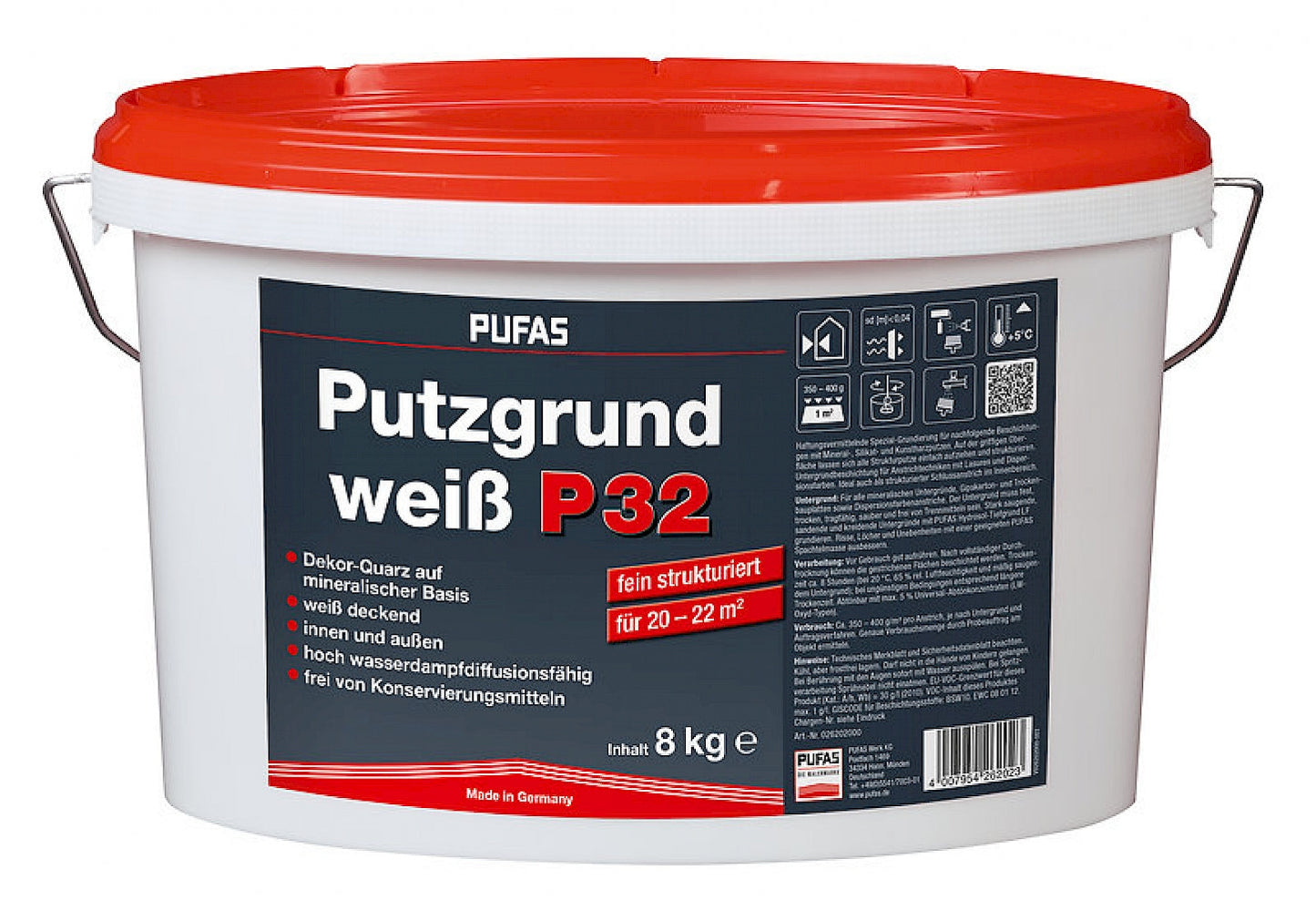 Putzgrund weiß P32 fein