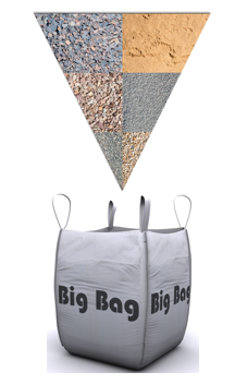 Putz - und Mauersand im Big-Bag á 0,9 m³ ~ 1500 kg / Stück