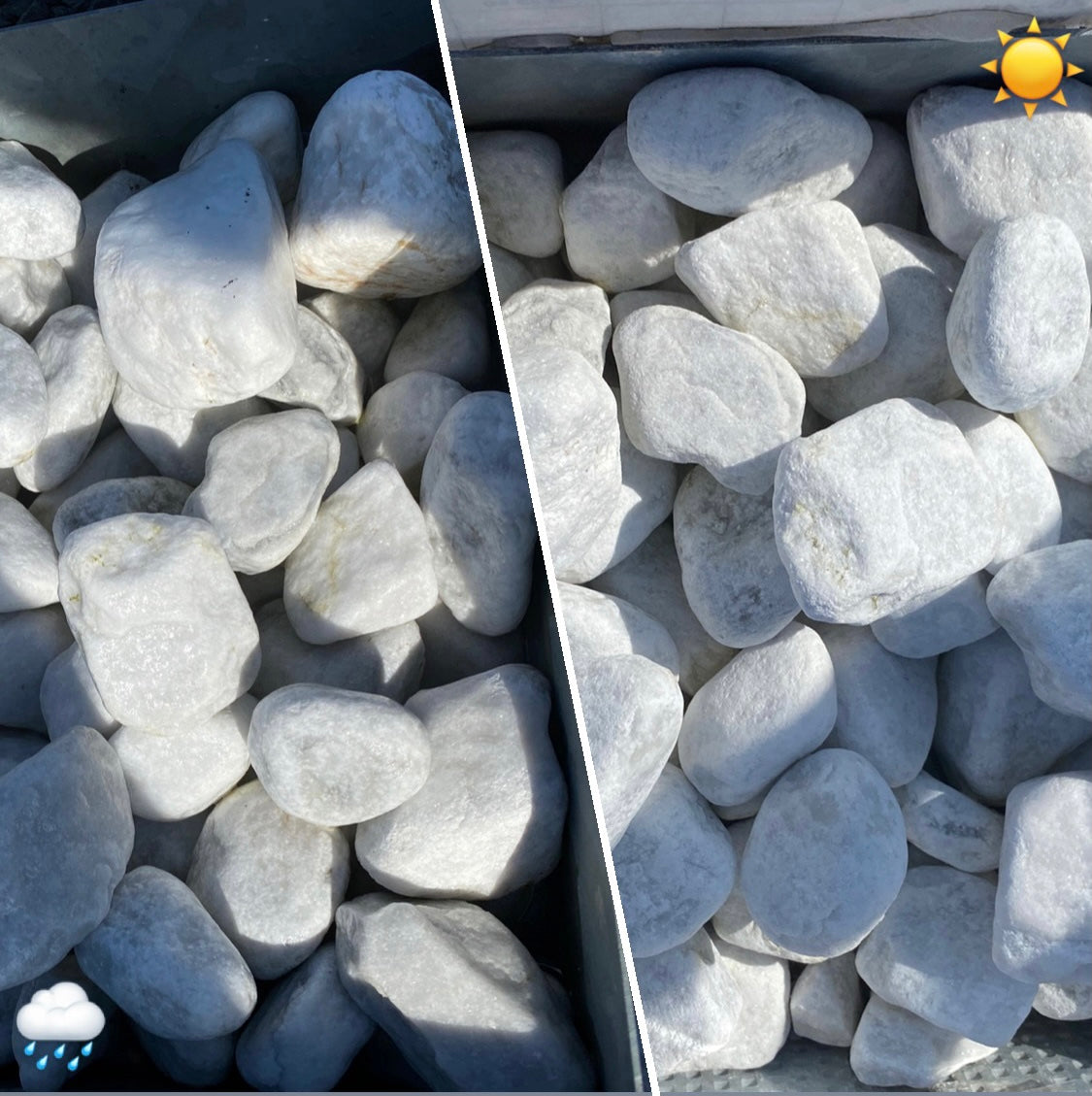 Zierkies Carrara weiß 25kg