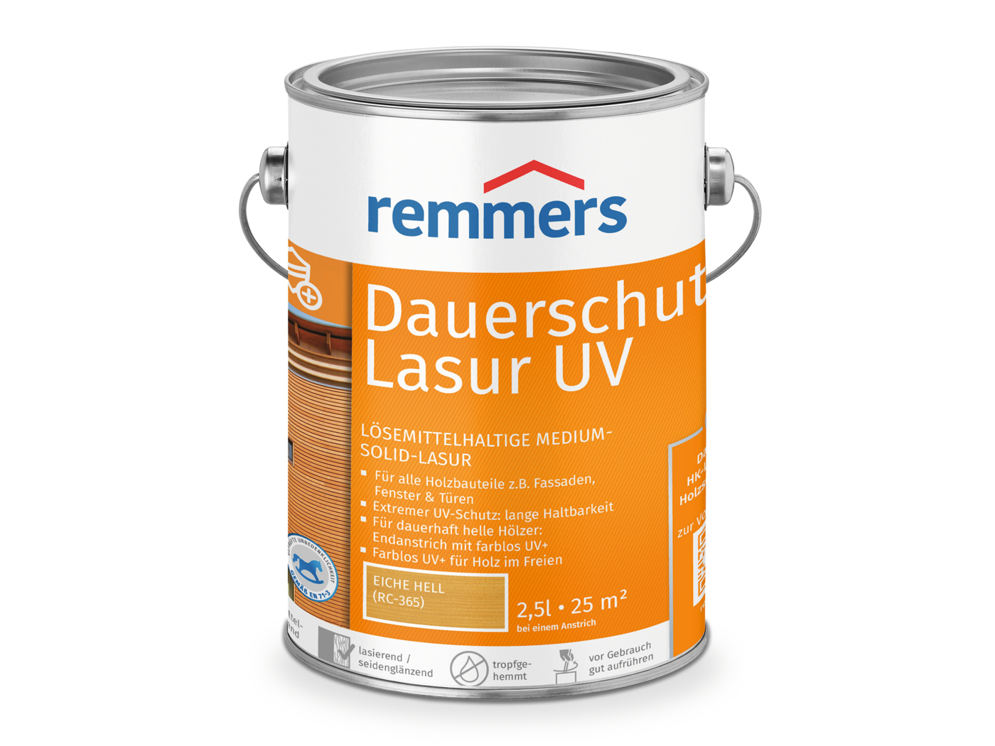 DAUERSCHUTZ-LASUR UV EICHE HELL 2,5l