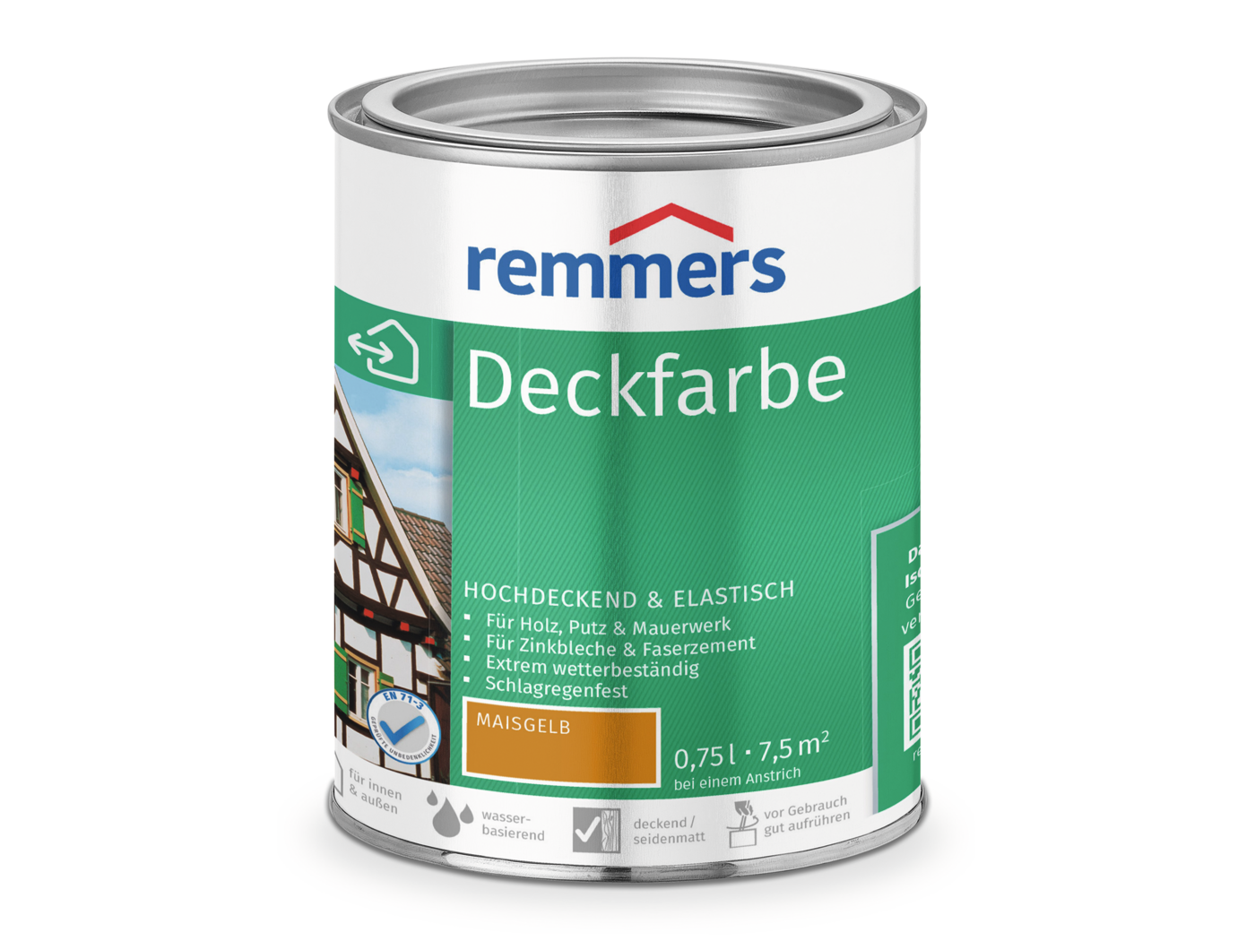 DECKFARBE MAISGELB 750 ML.