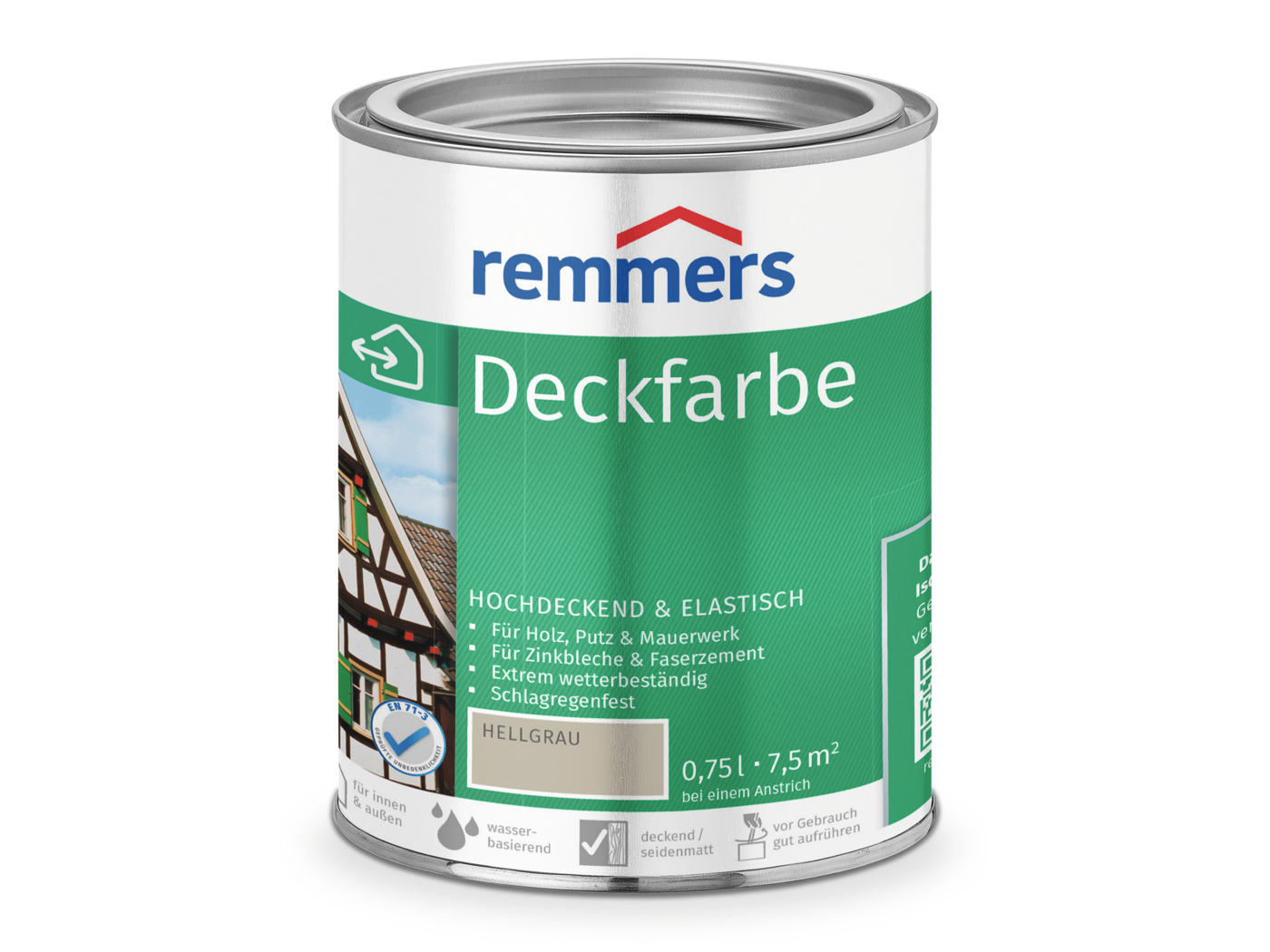 DECKFARBE HELLGRAU 750ML