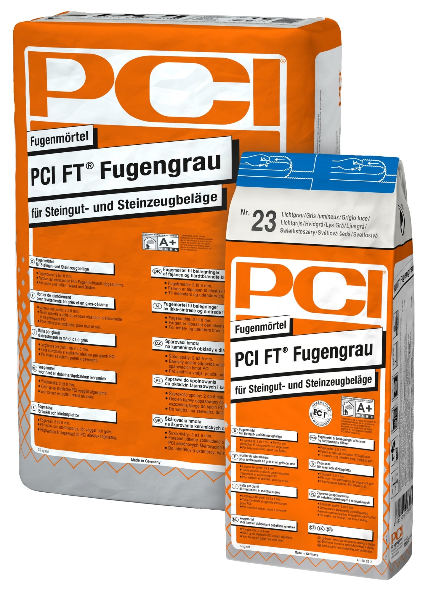 PCI FT Fugengrau silbergrau 25 kg