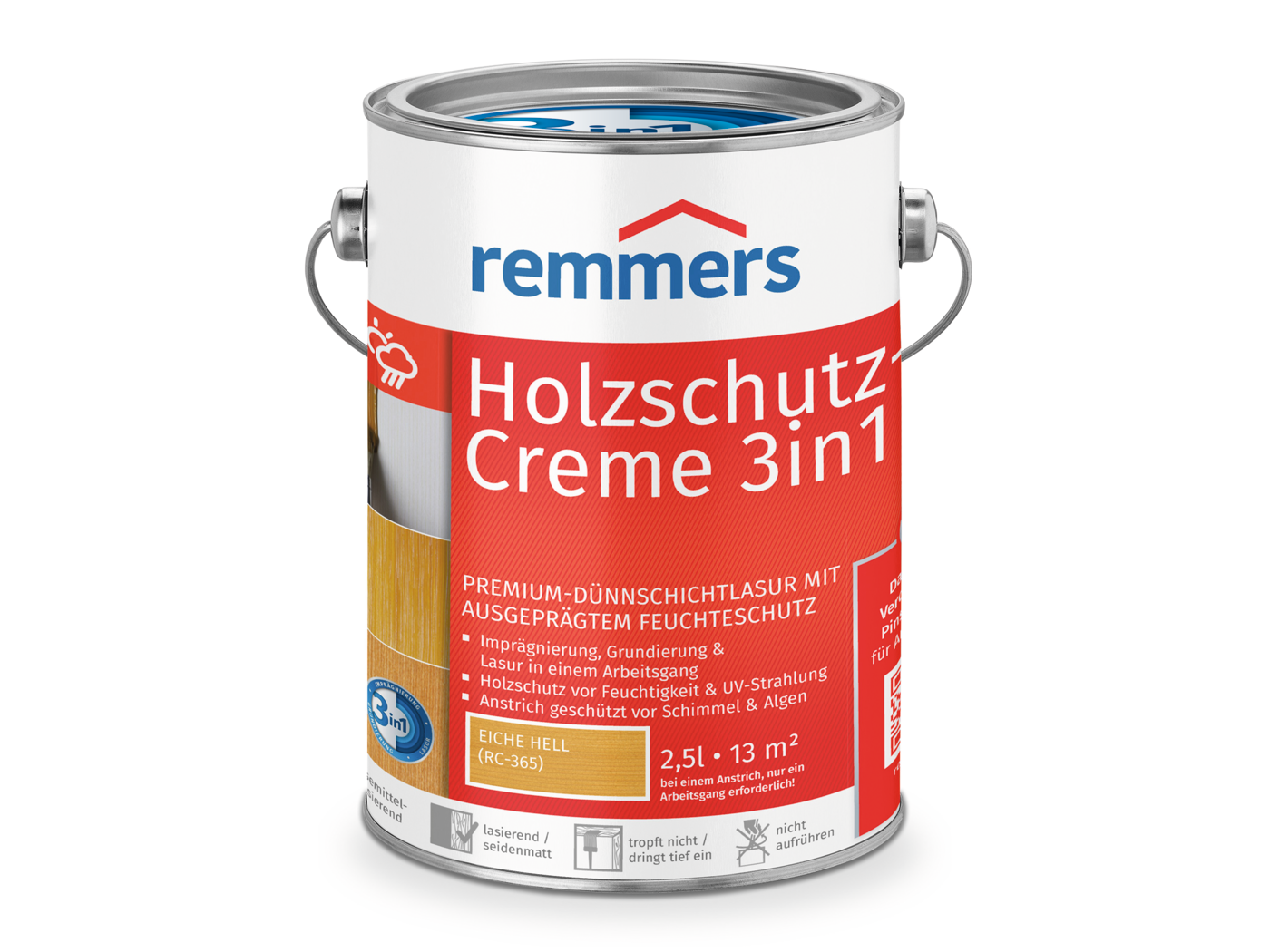 HOLZSCHUTZ-CREME EICHE HELL 2,50 LTR