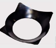 Einlauftrichter für Straßeneinlauf BEGU Aufsatz 500x500mm, Material PE-HD schwarz