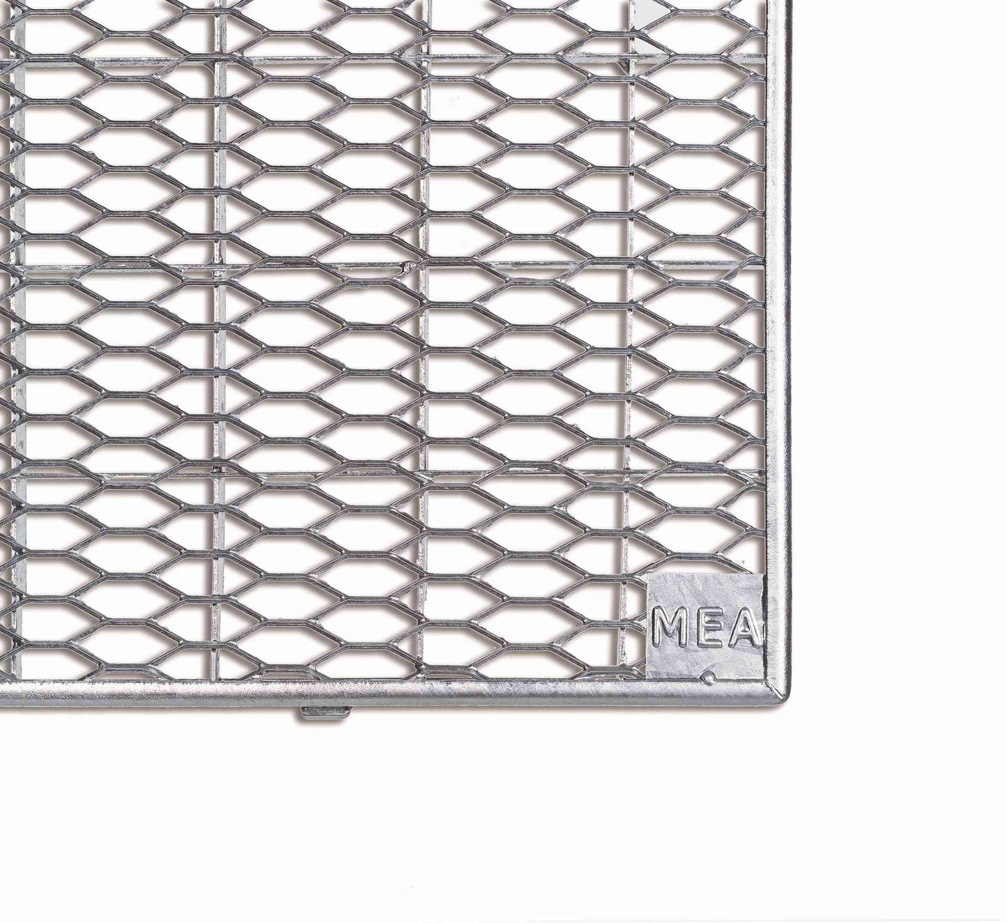 MEAMAX Lichtschacht 100 x 60-85 x 40 cm mit Streckmetallrost & Befestigungsset