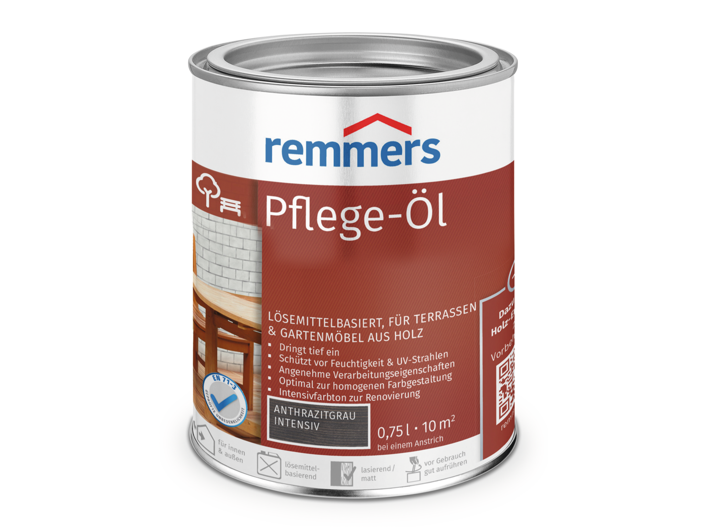 PFLEGE-ÖL ANTHRAZITGRAU INTENSIV 750 ML