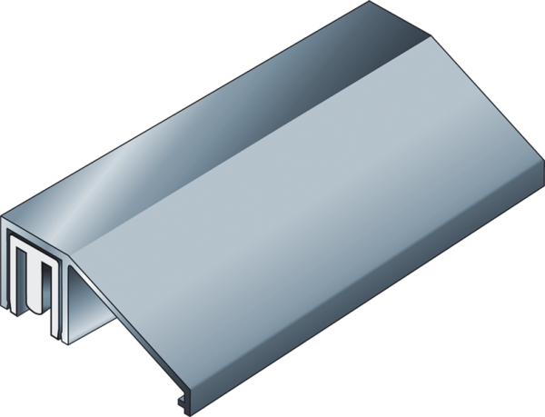 Regenleiste 1000 mm (zum Kleben)  fuer MZ-Tuer