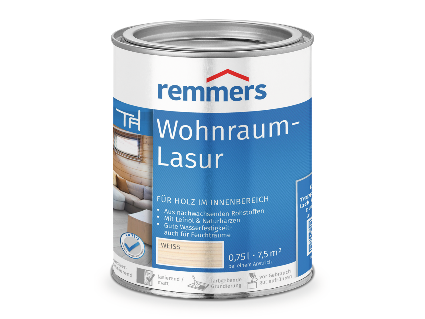 WOHNRAUM-LASUR WEIß 750 ML