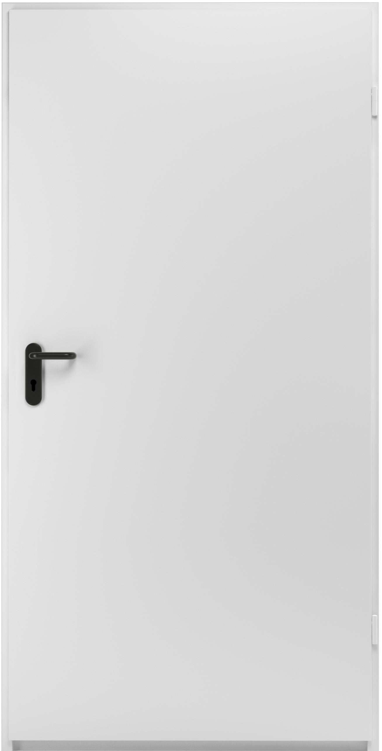ZK-Tuerblatt Verkehrsweiss, RAL 9016  875 x 1875 mm, DIN Links  ohne Drueckergarnitur