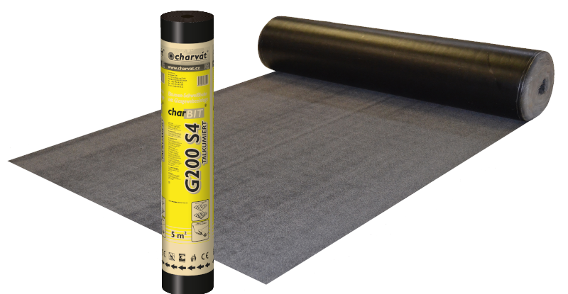 Bitumen Schweißbahn G200 S4 blank 1 x 5 m Rolle