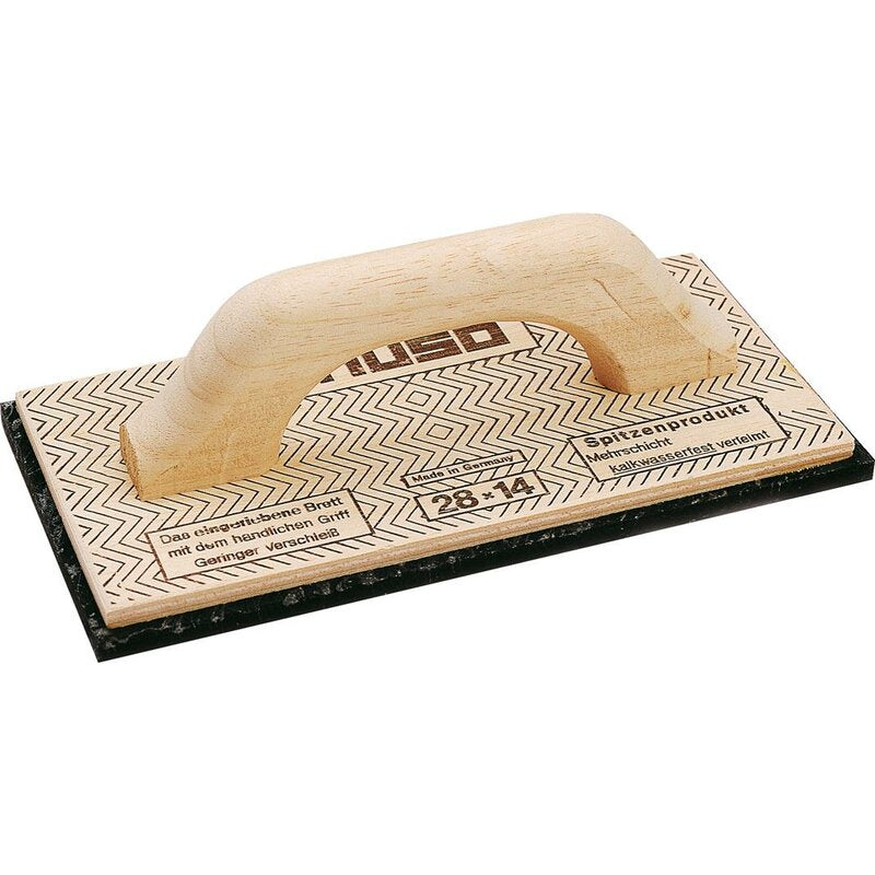 Mehrschicht-Holz-Reibebrett mit Belag 14 x 28cm